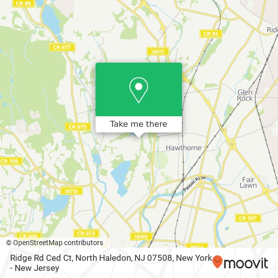 Mapa de Ridge Rd Ced Ct, North Haledon, NJ 07508