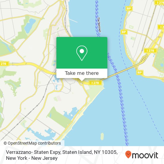 Verrazzano- Staten Expy, Staten Island, NY 10305 map