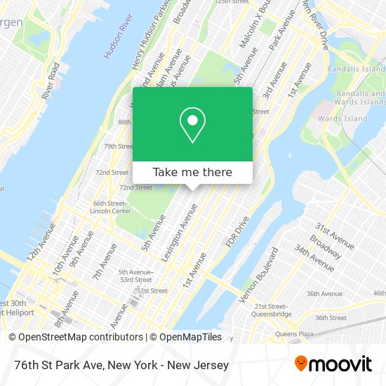 Mapa de 76th St Park Ave