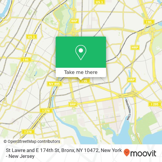 Mapa de St Lawre and E 174th St, Bronx, NY 10472