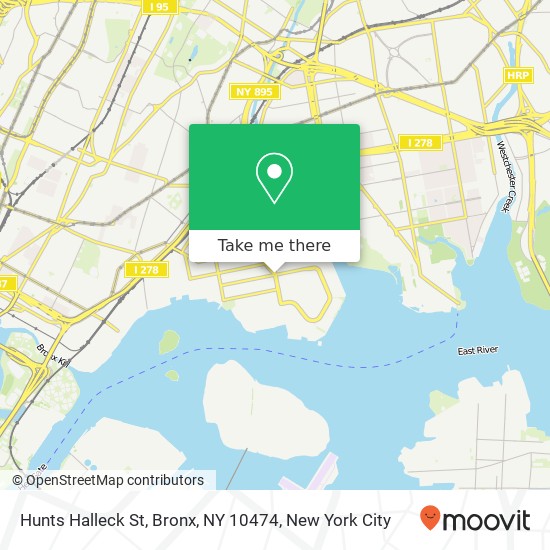 Hunts Halleck St, Bronx, NY 10474 map