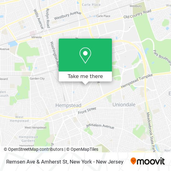 Remsen Ave & Amherst St map