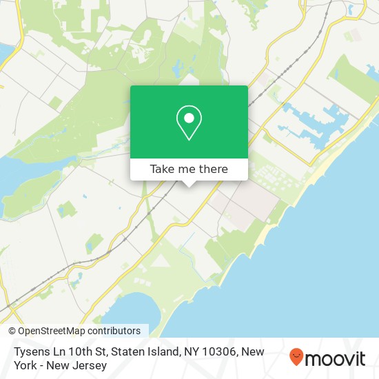 Tysens Ln 10th St, Staten Island, NY 10306 map