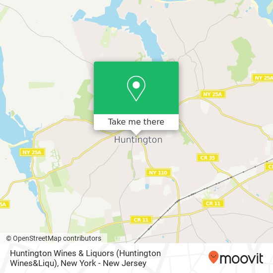 Huntington Wines & Liquors (Huntington Wines&Liqu) map