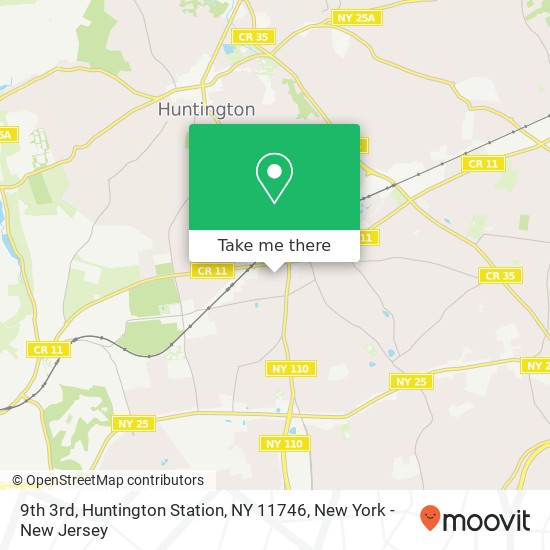 Mapa de 9th 3rd, Huntington Station, NY 11746