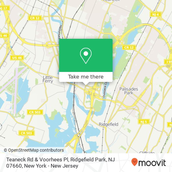 Teaneck Rd & Voorhees Pl, Ridgefield Park, NJ 07660 map
