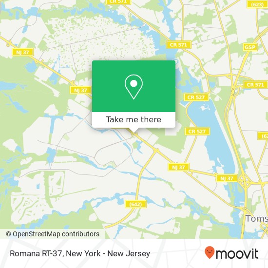 Romana RT-37, Toms River, NJ 08755 map