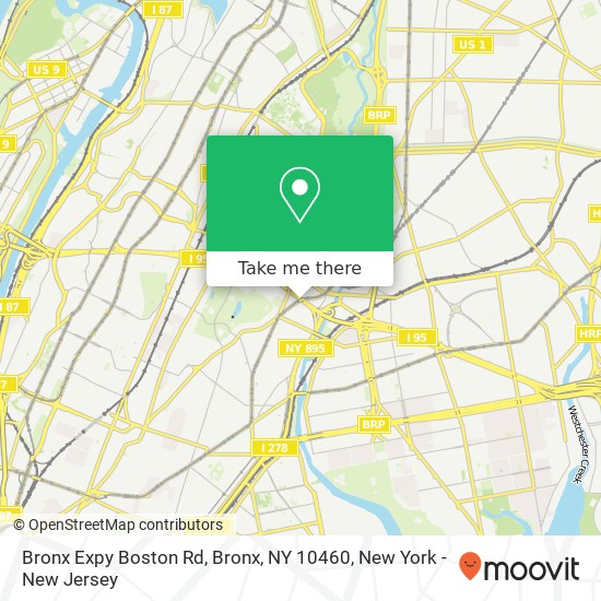 Bronx Expy Boston Rd, Bronx, NY 10460 map