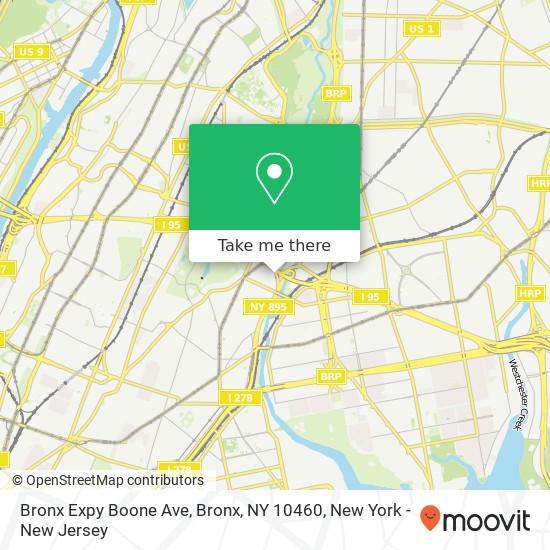 Bronx Expy Boone Ave, Bronx, NY 10460 map