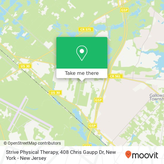Strive Physical Therapy, 408 Chris Gaupp Dr map