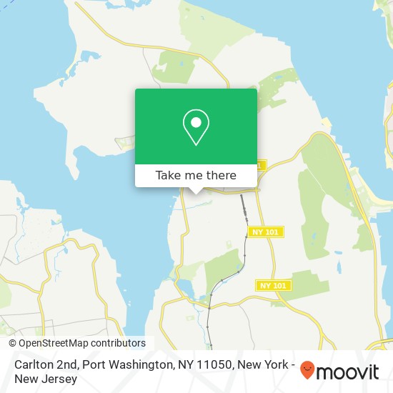 Mapa de Carlton 2nd, Port Washington, NY 11050