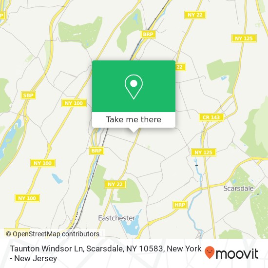 Taunton Windsor Ln, Scarsdale, NY 10583 map