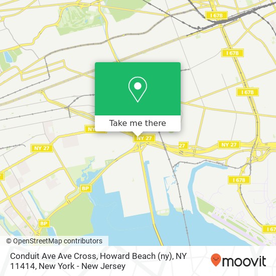 Mapa de Conduit Ave Ave Cross, Howard Beach (ny), NY 11414