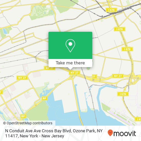 N Conduit Ave Ave Cross Bay Blvd, Ozone Park, NY 11417 map