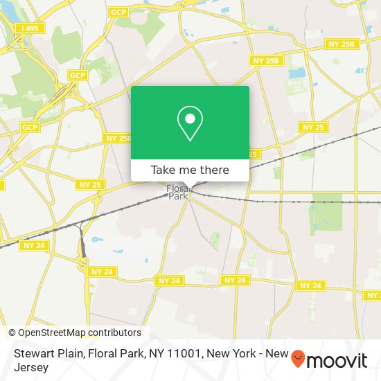 Mapa de Stewart Plain, Floral Park, NY 11001