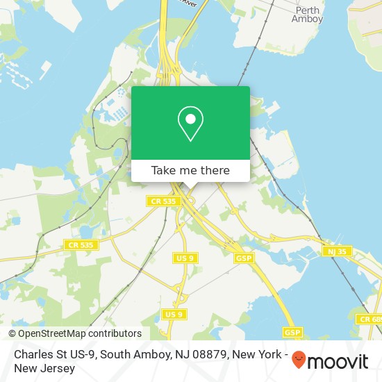 Mapa de Charles St US-9, South Amboy, NJ 08879