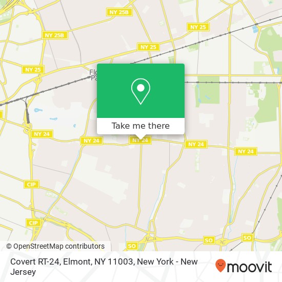 Mapa de Covert RT-24, Elmont, NY 11003