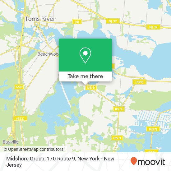 Mapa de Midshore Group, 170 Route 9