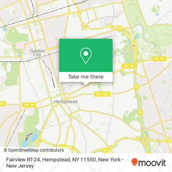 Mapa de Fairview RT-24, Hempstead, NY 11550