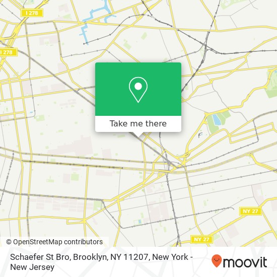 Mapa de Schaefer St Bro, Brooklyn, NY 11207