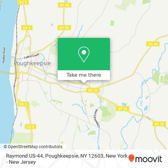 Mapa de Raymond US-44, Poughkeepsie, NY 12603