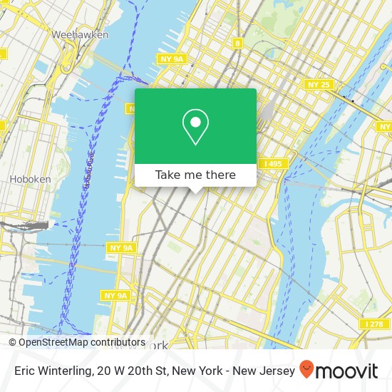 Mapa de Eric Winterling, 20 W 20th St