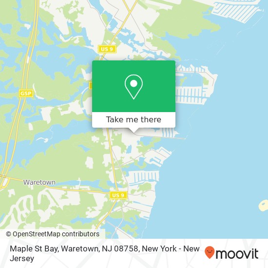 Maple St Bay, Waretown, NJ 08758 map