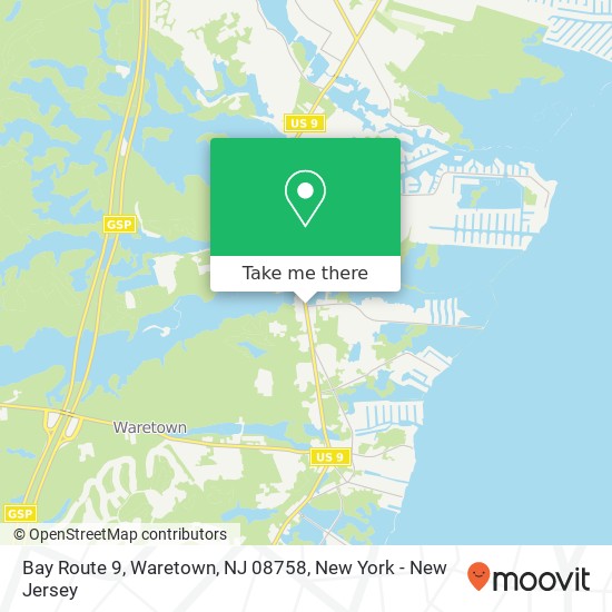 Bay Route 9, Waretown, NJ 08758 map