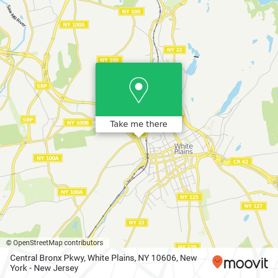 Central Bronx Pkwy, White Plains, NY 10606 map