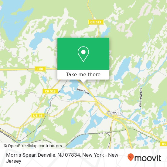 Mapa de Morris Spear, Denville, NJ 07834