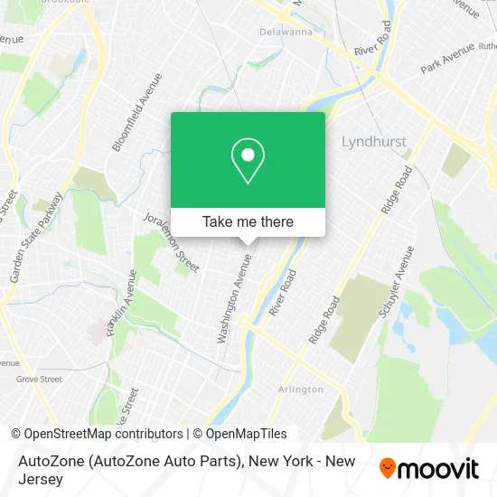 AutoZone (AutoZone Auto Parts) map