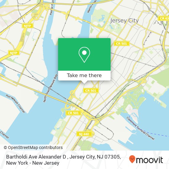 Bartholdi Ave Alexander D , Jersey City, NJ 07305 map