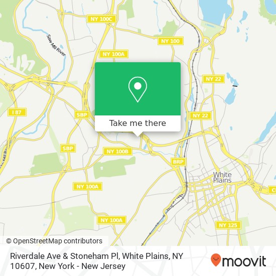 Mapa de Riverdale Ave & Stoneham Pl, White Plains, NY 10607