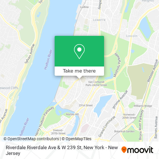 Mapa de Riverdale Riverdale Ave & W 239 St