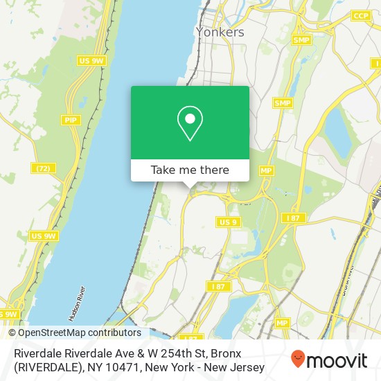 Riverdale Riverdale Ave & W 254th St, Bronx (RIVERDALE), NY 10471 map