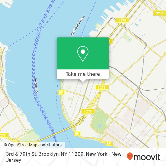 3rd & 79th St, Brooklyn, NY 11209 map