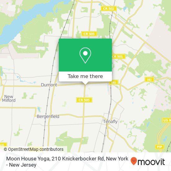 Moon House Yoga, 210 Knickerbocker Rd map
