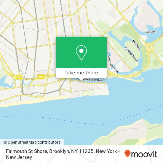 Falmouth St Shore, Brooklyn, NY 11235 map