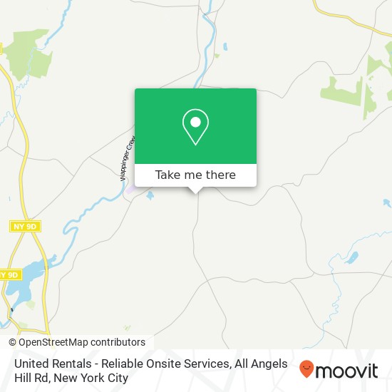 Mapa de United Rentals - Reliable Onsite Services, All Angels Hill Rd