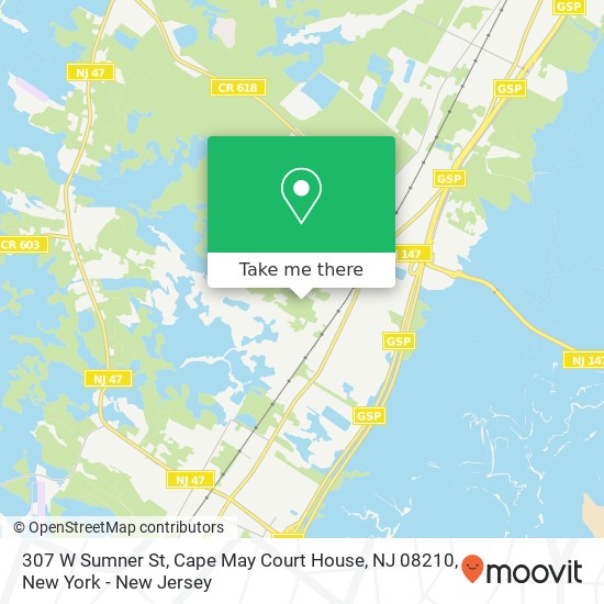 307 W Sumner St, Cape May Court House, NJ 08210 map