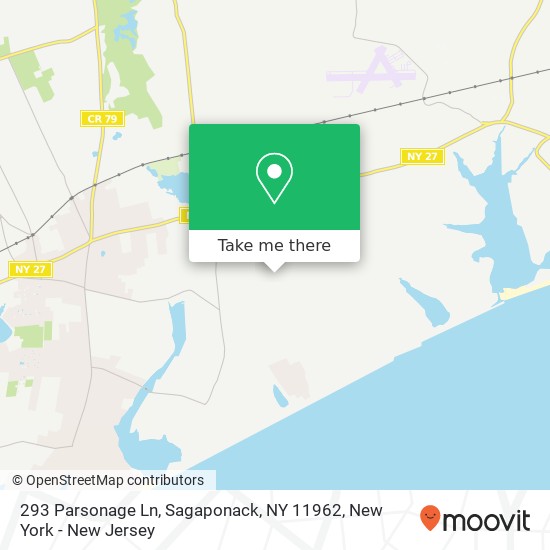 293 Parsonage Ln, Sagaponack, NY 11962 map
