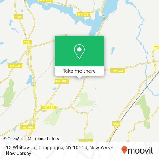 Mapa de 15 Whitlaw Ln, Chappaqua, NY 10514