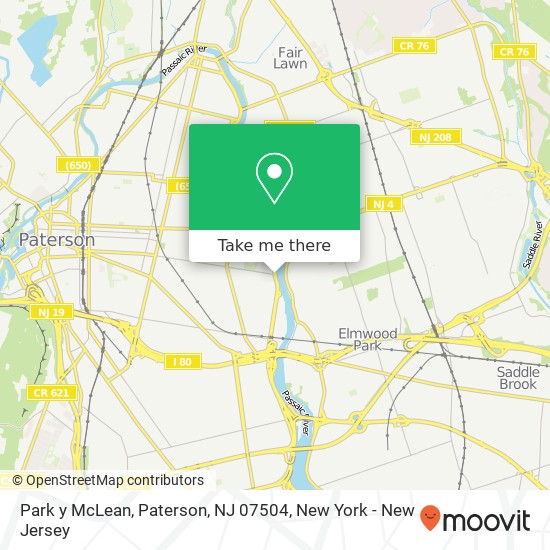 Park y McLean, Paterson, NJ 07504 map