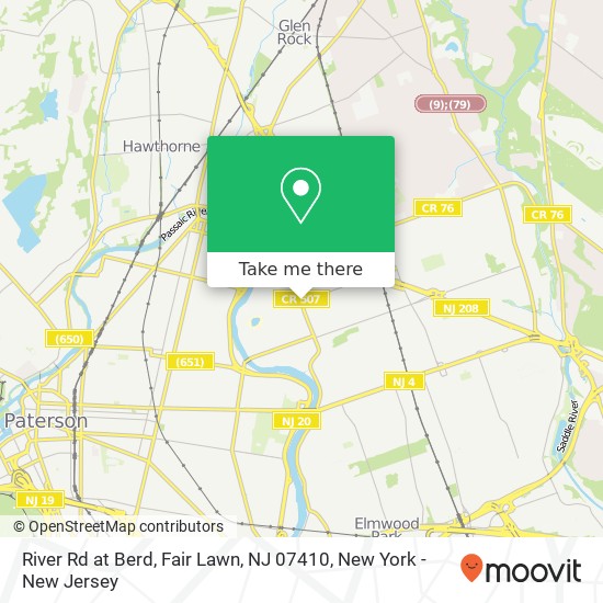 River Rd at Berd, Fair Lawn, NJ 07410 map