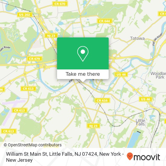 Mapa de William St Main St, Little Falls, NJ 07424
