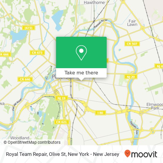 Mapa de Royal Team Repair, Olive St