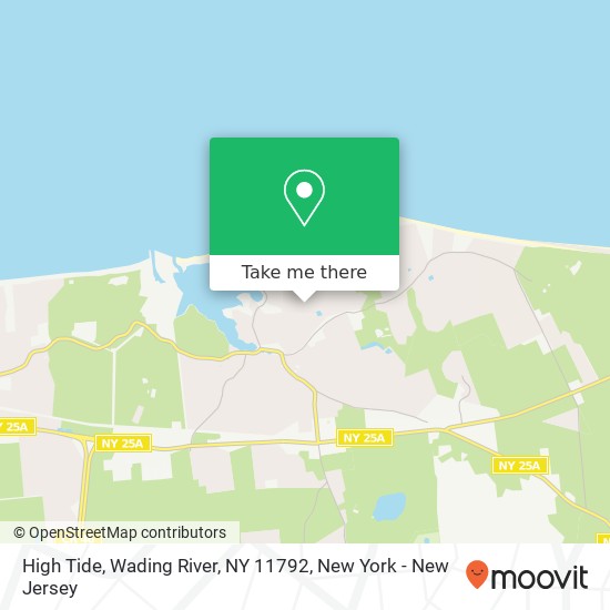 Mapa de High Tide, Wading River, NY 11792