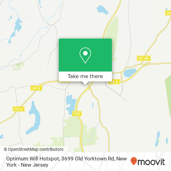 Mapa de Optimum Wifi Hotspot, 3699 Old Yorktown Rd