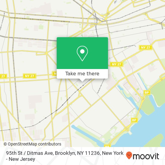 95th St / Ditmas Ave, Brooklyn, NY 11236 map