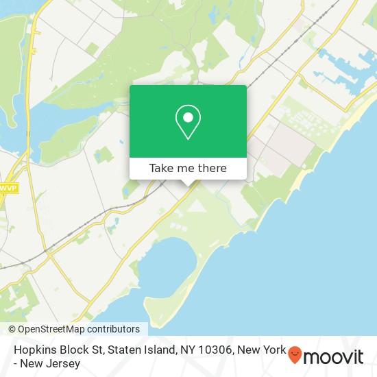 Mapa de Hopkins Block St, Staten Island, NY 10306